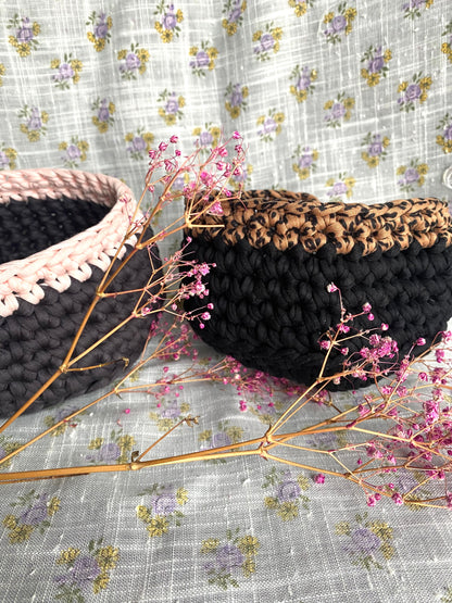 Panier de rangement rond