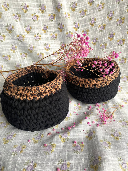 Panier de rangement rond