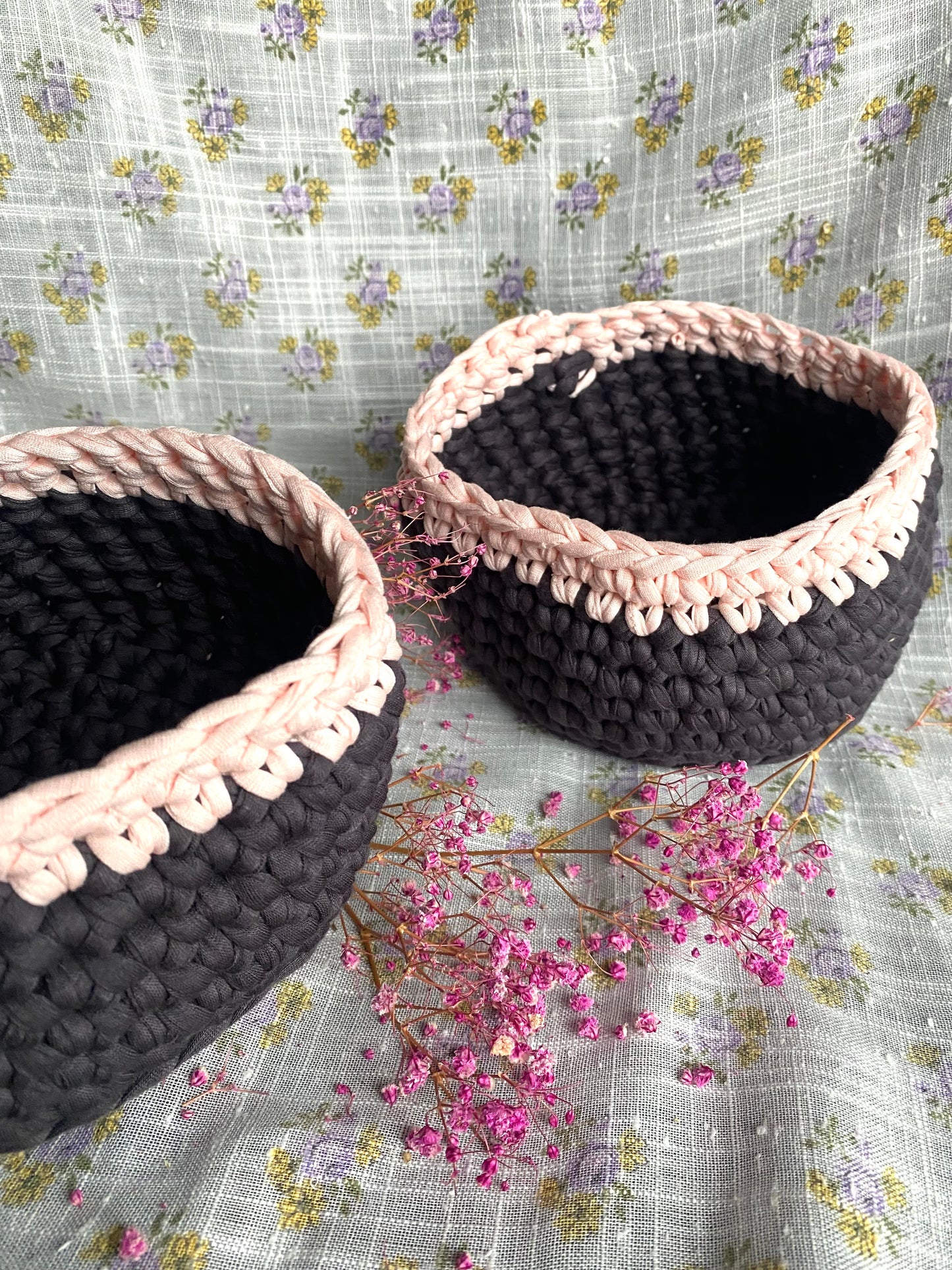 Panier de rangement rond