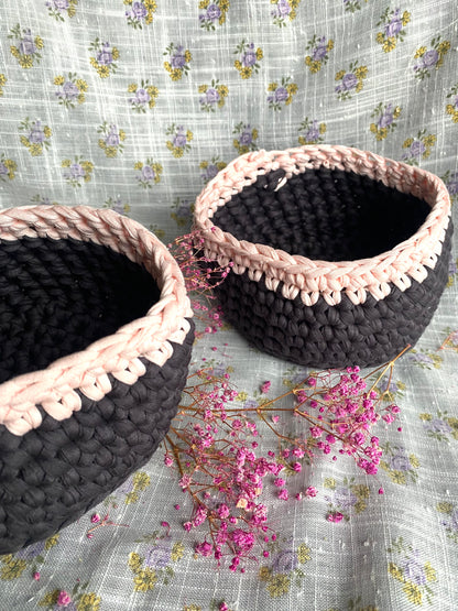 Panier de rangement rond