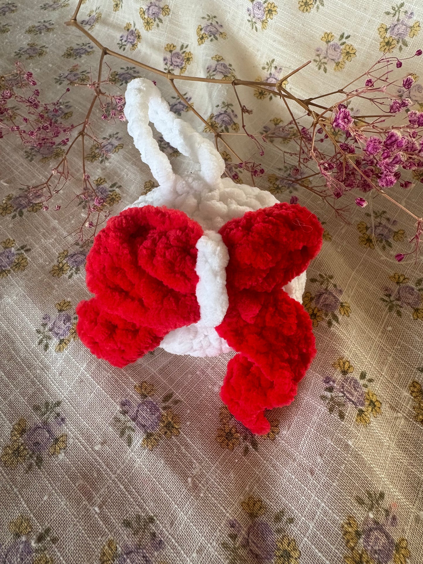 Boule de Noël Noeud rouge