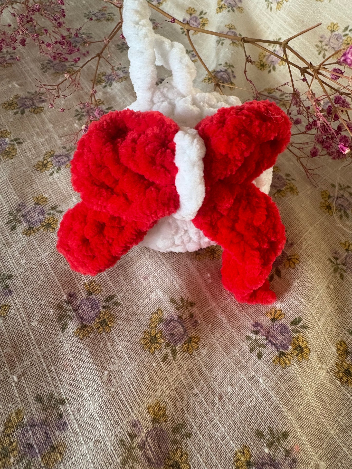 Boule de Noël Noeud rouge